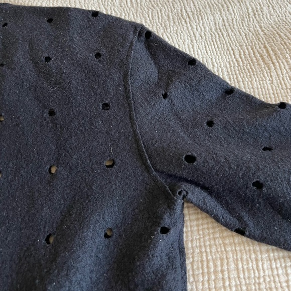 ITALIAN LUXURY BRAND -DAMIR DOMA -BLACK SWEATER-UNISEX-100% COTTON NEW (no tags) - Picture 7 of 8